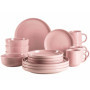 Service de table MÄSER Alenia pour 4 personnes en céramique rose