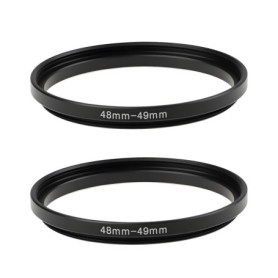 Adaptateurs de filtre d'objectif 48-49 mm - Lot de 2