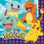 Serviettes de Table Pokémon - Pack de 16 Napkins Colorées