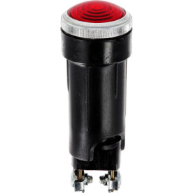 Voyant Lumineux Rouge Restagraf avec Ampoule - Signalisation Électrique 12V
