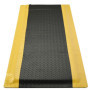 Tapis anti-fatigue ergonomique 60 x 182 cm - Noir et jaune