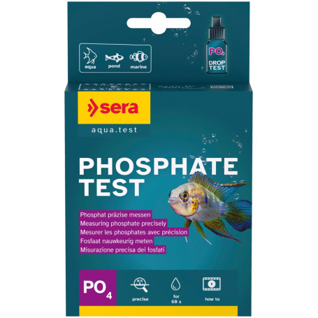 Test de Phosphate SERA 15ml pour Aquariums et Bassins - Équilibre de l'Eau