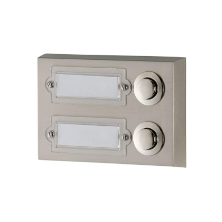 Bouton de Sonnette Huber avec Boîtier Rectangulaire en Métal