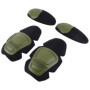 Genouillères et coudières tactiques YFZCLYZAXET pour paintball et airsoft - Vert