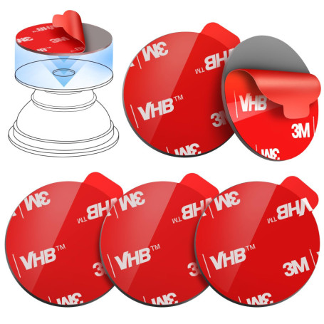 Lot de 5 pastilles adhésives 3M pour supports de téléphone Pops