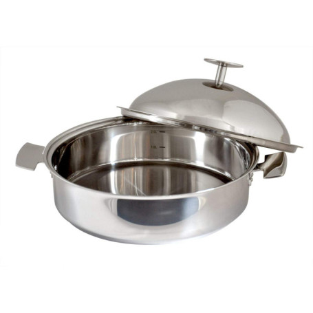 Sauteuse en Inox 24 cm Baumstal pour Cuisson Douce