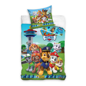 Parure de lit Pat Patrouille - Housse de Couette Réversible 140x200 cm