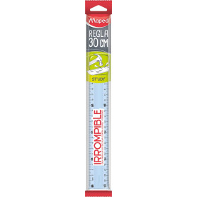 Règle incassable Maped 30 cm - Couleurs assorties