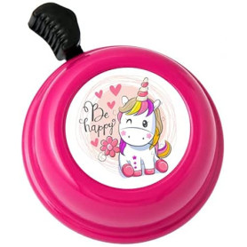 Sonnette de Vélo Liix Be Happy Licorne - Magenta, Design Original
