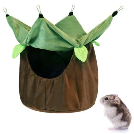 Hamac Doux et Chaud pour Petits Animaux - Accessoire Confortable pour Hamsters et Écureuils