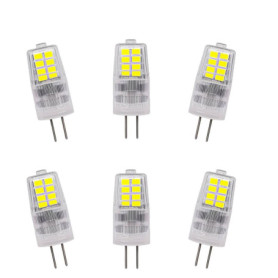 Lot de 6 Ampoules LED G4 3W Blanc Froid 6000K - Économie d'Énergie
