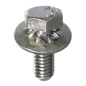 Vis à Métaux Tête Hexagonale avec Rondelle - M6-1.00 x 16 mm - Sachet de 35