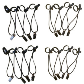 Kit de 16 Pinces à Ressort pour Studio Photo avec Cordon Élastique