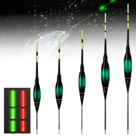 Lot de 5 Flotteurs de Pêche à LED avec Détection de Gravité - WIYETY