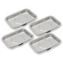 Ensemble de 4 Plateaux Magnétiques en Acier Inoxydable pour Outils