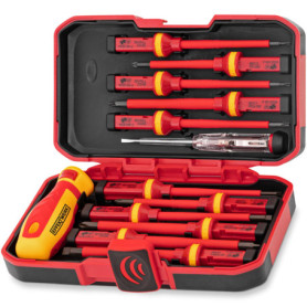 Jeu de tournevis isolés 13 pièces pour électriciens - Effektwerk