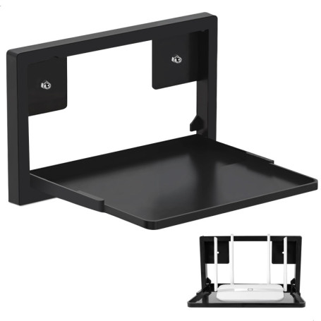 Support Mural Réglable pour Routeur et Équipements Électroniques - Noir