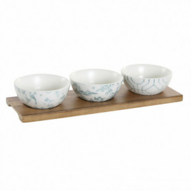 Ensemble à apértif DKD Home Decor Porcelaine Acacia (30 x 9.5 x 1.3 cm) (9,5 x 9 29,99 €