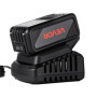 VEVOR Kit Batterie Lithium-ion 20V 4Ah avec Chargeur Rapide et Indicateur de Charge
