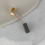 Lot de 4 Balais de Charbon pour Moteurs Électriques - 16x13x6 mm