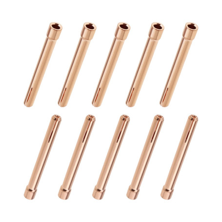 Lot de 10 embouts de serrage TIG en tungstène pour torches WP17, WP18, WP26