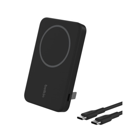 Batterie Externe Magnétique Belkin BoostCharge Pro 5000mAh avec Qi2 et Support Intégré