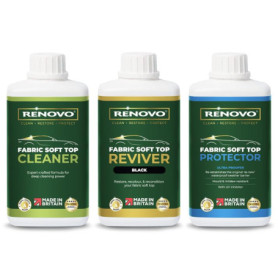 Renovo Kit Rénovation pour Capote Tissu Noir - 500 ml