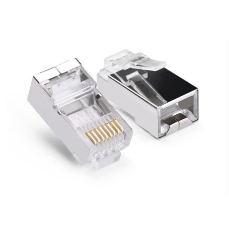 Câblepelado Lot de 10 Connecteurs Ethernet RJ45 CAT6 pour Réseau Gigabit