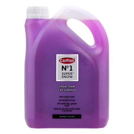 CarPlan Super Snow Mousse Nettoyante pour Voiture 2L - pH Neutre
