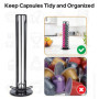 Porte-Capsules de Café Euqvunn avec Rotation à 360° - Rangement Pratique pour 40 Capsules