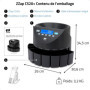 ZZap CS20+ - Compteuse et Trieuse Automatique de Monnaie avec Écran LCD
