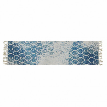 Tapis DKD Home Decor Bleu Coton Chenille (60 x 240 x 1 cm) 92,99 €