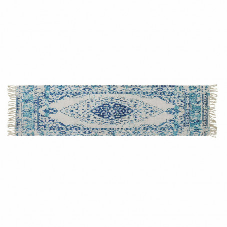 Tapis DKD Home Decor Bleu Coton Chenille (60 x 240 x 1 cm) 92,99 €