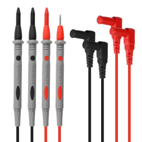 Kit de Câbles de Mesure Multimètre 20 A avec Sondes Universelles