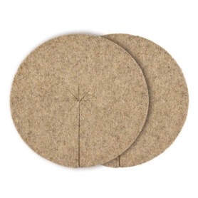 Disques de Paillage Naturel en Chanvre - Lot de 2, 30 cm