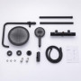 Système de Douche Thermostatique HOMELODY Noir avec Pommeau de 25 cm