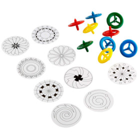 Toupies à Colorier Assorties - Pack de 12 pour Enfants