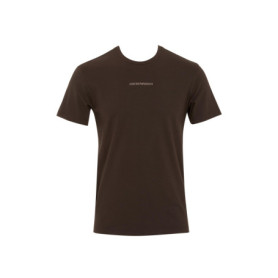 T-Shirt Emporio Armani Marron à Col Rond pour Homme - Taille M