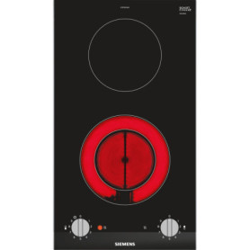 Plaque de Cuisson Vitrocéramique Siemens ET375CFA1E Noir et Acier Inoxydable