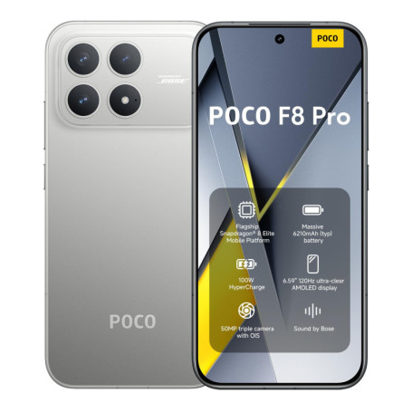 Xiaomi POCO F8 Pro - Smartphone 12 Go RAM, 512 Go, Écran AMOLED 6,59" 120 Hz