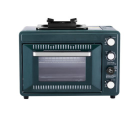 Four à Gaz Portable VEVOR 2 en 1 avec Minuterie et Grille pour Camping