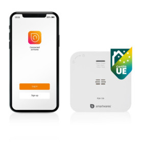 Détecteur de Monoxyde de Carbone Connecté Smartwares avec Notifications Smartphone