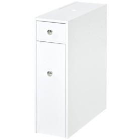 Meuble de Toilette Compact HOMCOM avec Rangement et Tiroirs