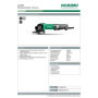 Meuleuse d'angle Hikoki G13SE3 1400W avec blocage de broche