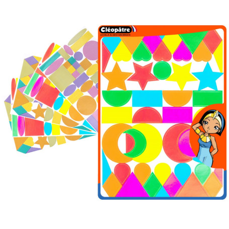 Gommettes Autocollantes Géométriques Multicolores - 276 Stickers Créatifs