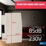 Sonnette de Porte Électromécanique Bim Bam 230V - Zamel GNS-921 Gris