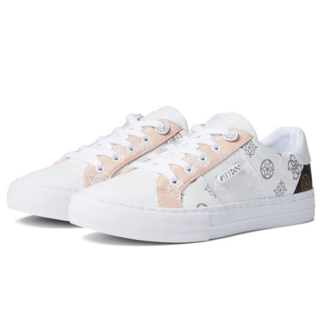 Baskets Guess Femme Loven Blanc Rose - Confort et Style