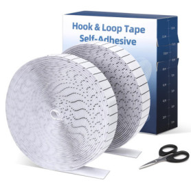 Bande Adhésive Double Face Euqvunn - 2 Rouleaux de 8m x 2cm pour Bricolage et Fixation