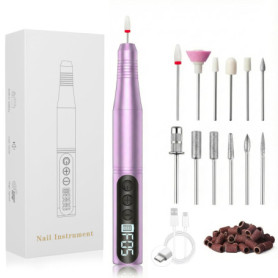 Ponceuse à Ongles Électrique Sans Fil Carehabi - Kit Manucure Professionnel