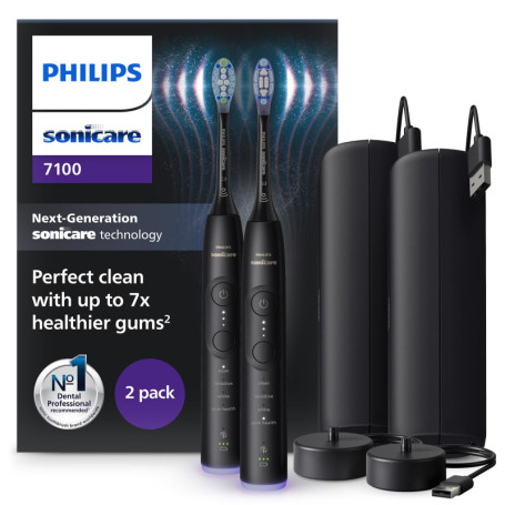 Philips Sonicare 7100 - Brosse à dents électrique avec application et 4 modes de brossage
